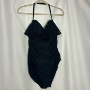 Kona Sol EUC black one piece swimsuit with built in cups